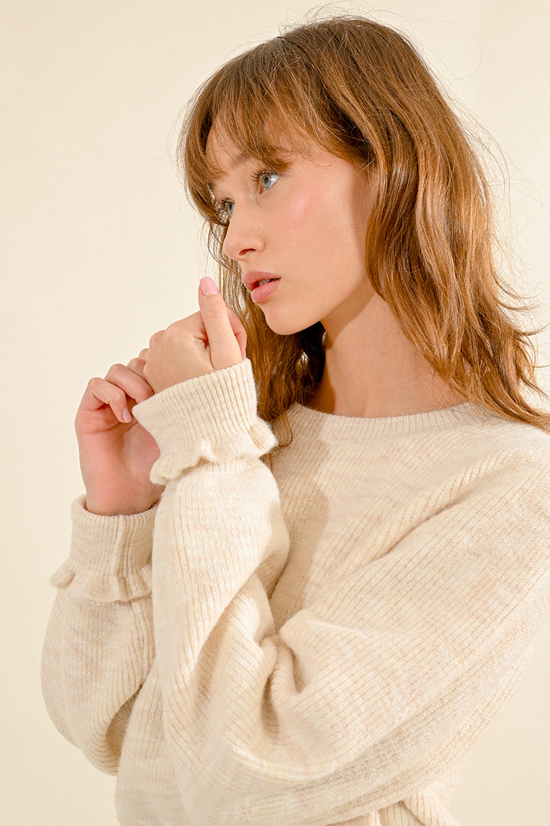 Molly Bracken Oversized Sweater - Cream
