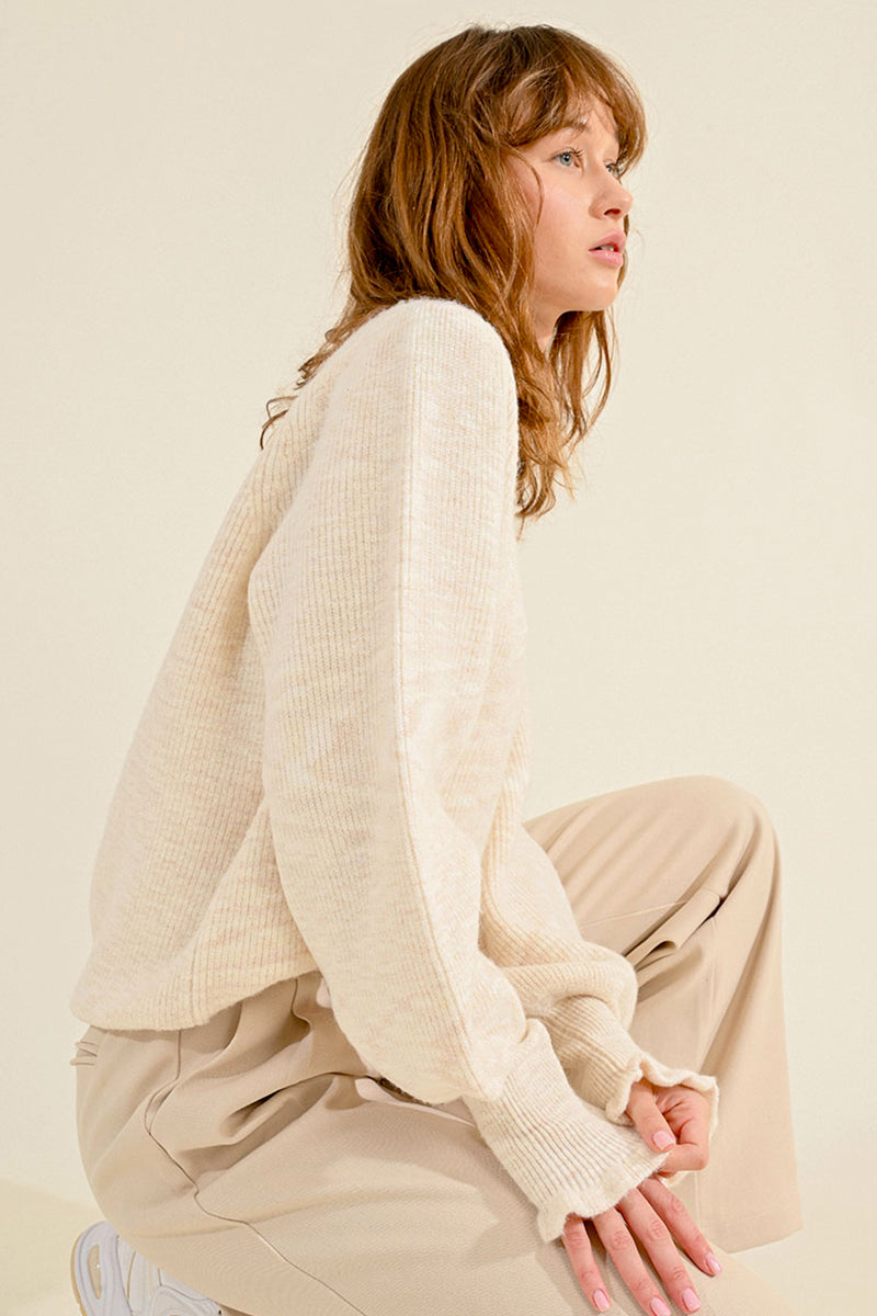 Molly Bracken Oversized Sweater - Cream