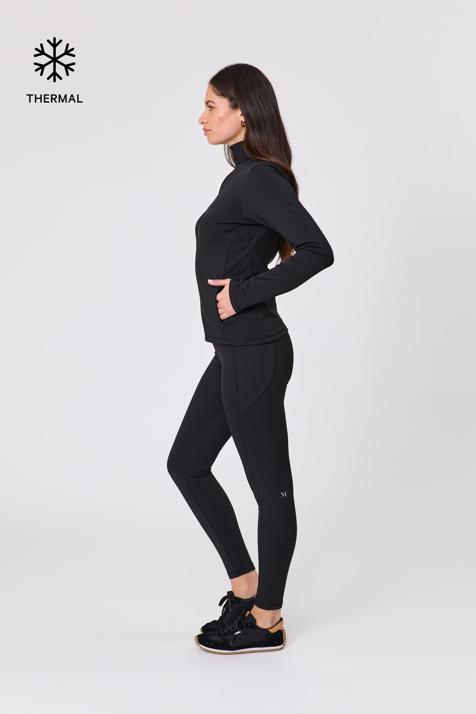 Marlow Thermal Zip Through Jacket - Black
