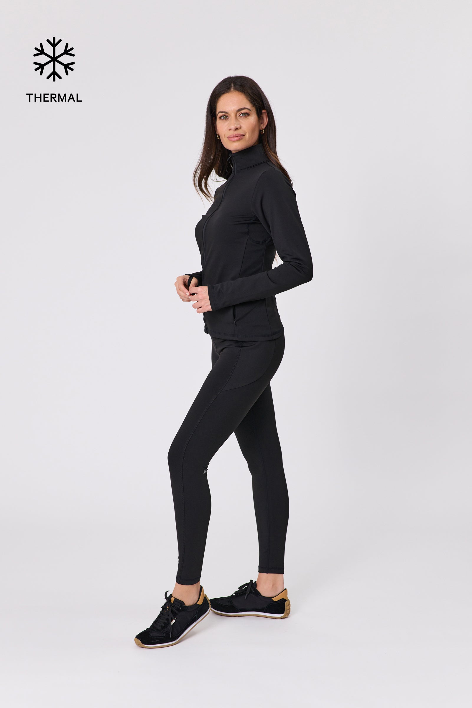 Marlow Thermal Zip Through Jacket - Black