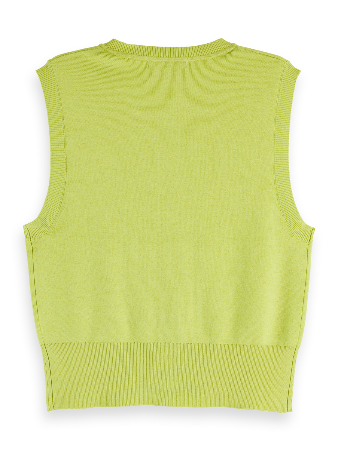 Knitted Spencer Vest - Green