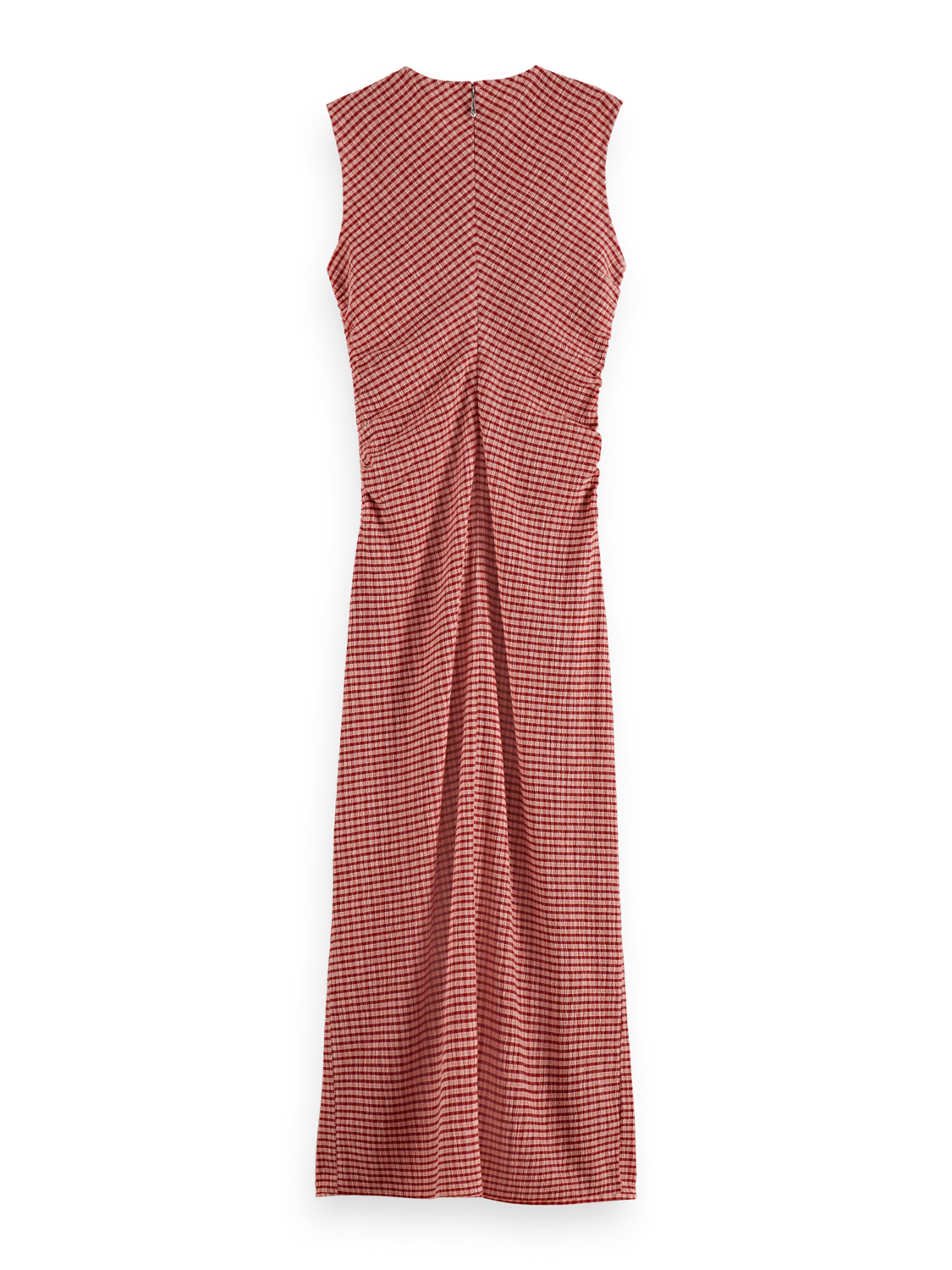 Scotch & Soda Structured Gingham Midi Dress