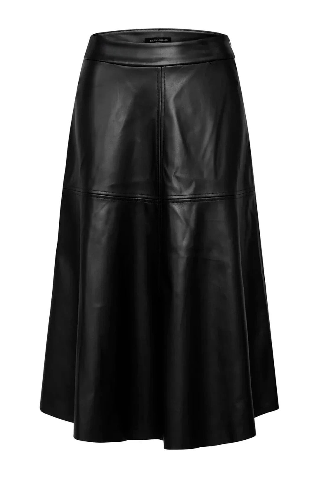 Bruuns Bazaar Vegan Leather Skirt - Black