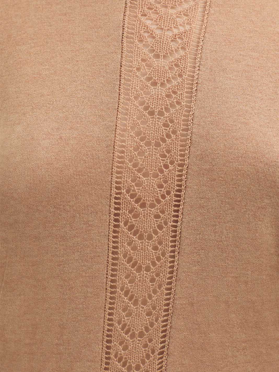 Nice Things Openwork Merino Sweater - Natural