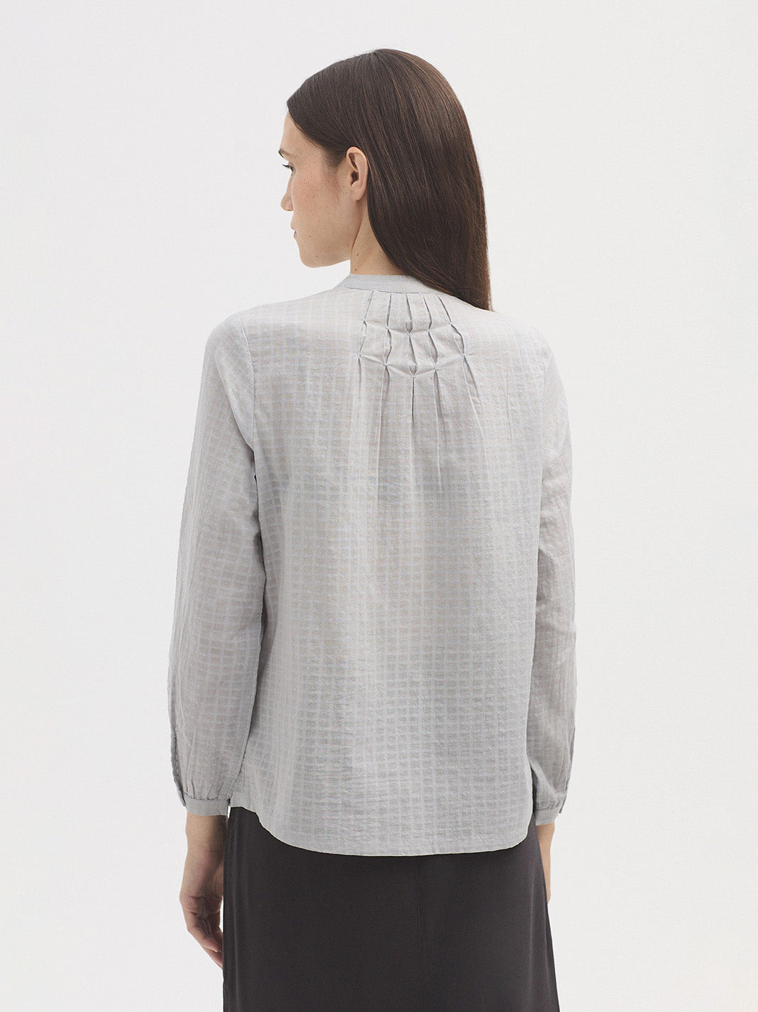 Nice Things Cotton Shirt - Smoke