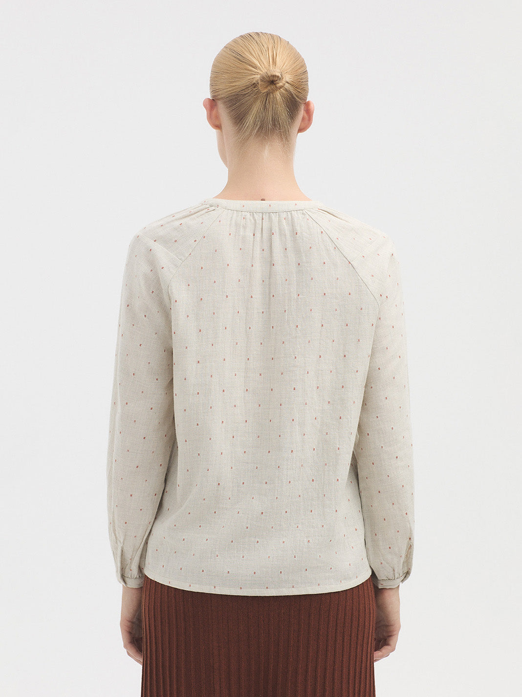 Nice Things Jacquard Cotton Shirt - Jacquard Spot