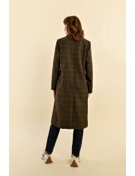 Molly Bracken Khaki Wool Blend Coat