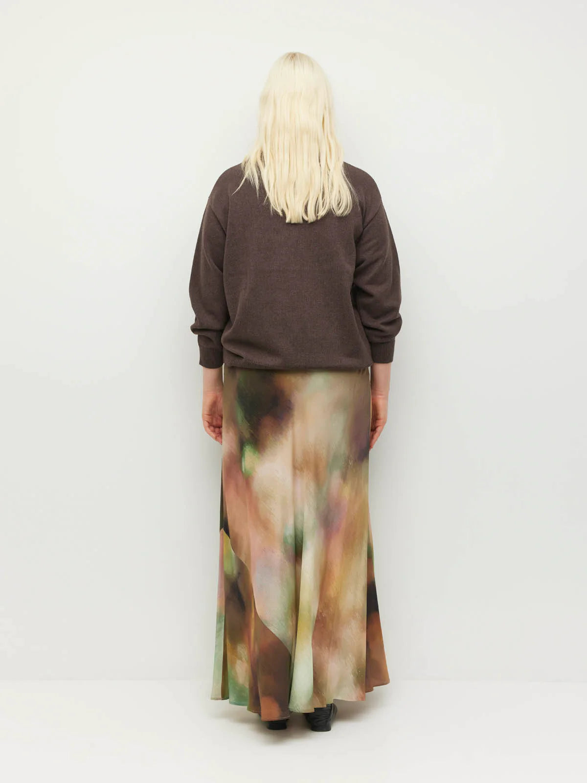 Cotton Sweatshirt Cotton Knit - Truffle Marle