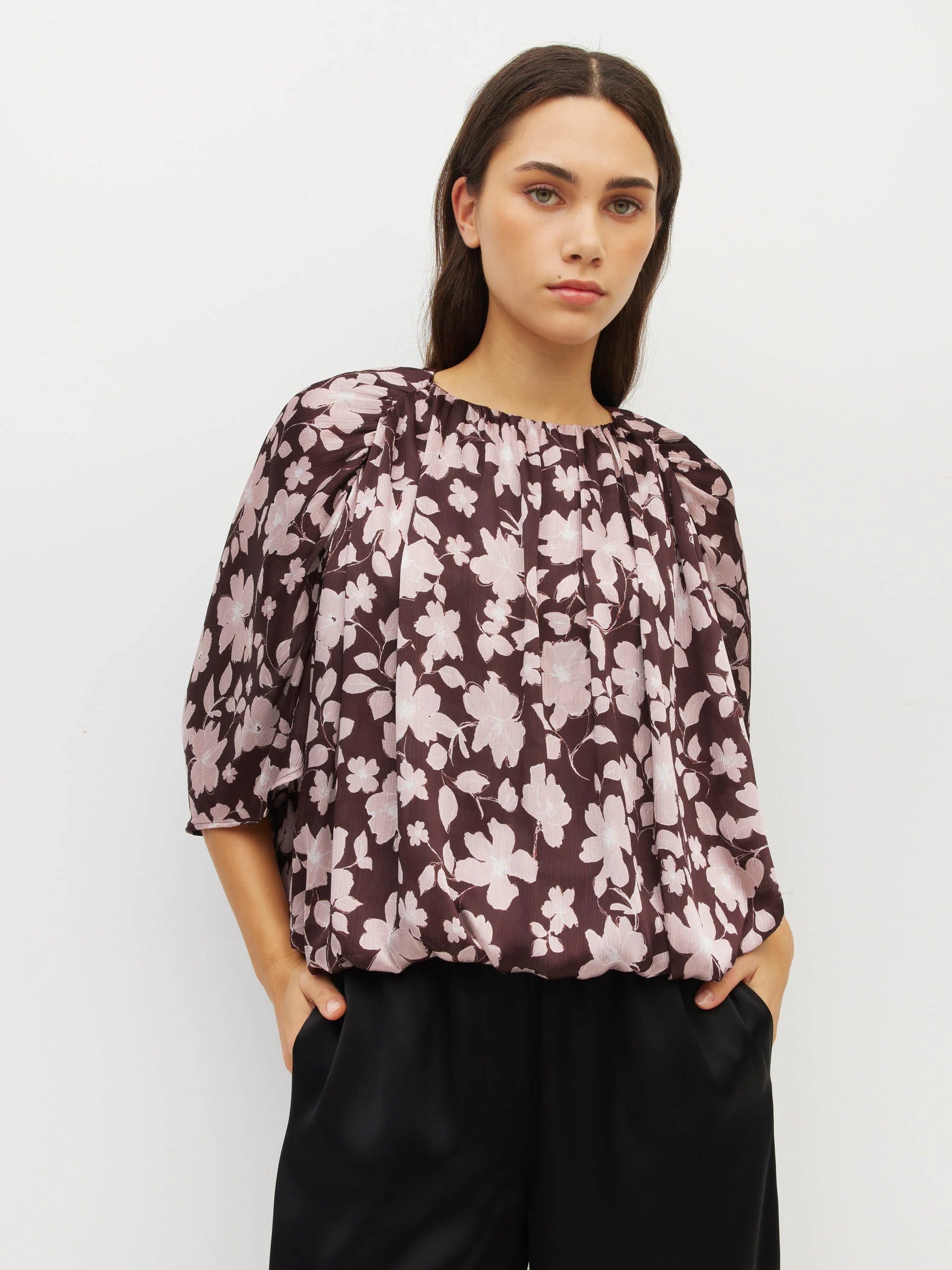 Una Top Dusk - Blossom Plisse