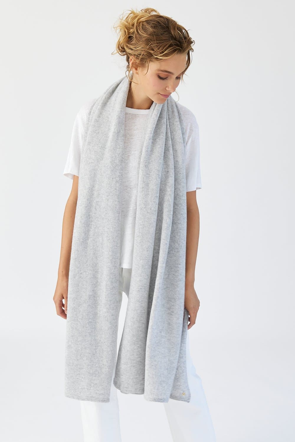 Mia Fratino Cashmere Travel Wrap - Foggy