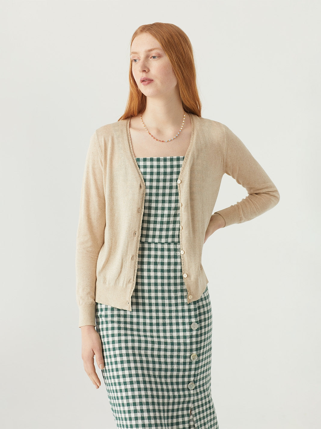 Nice Things Linen Lace Knit - Beige