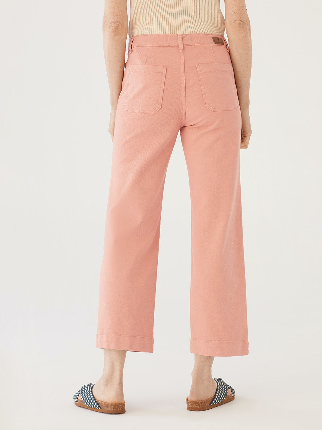 Nice Things Wide Colourful Jean - Soft Pink