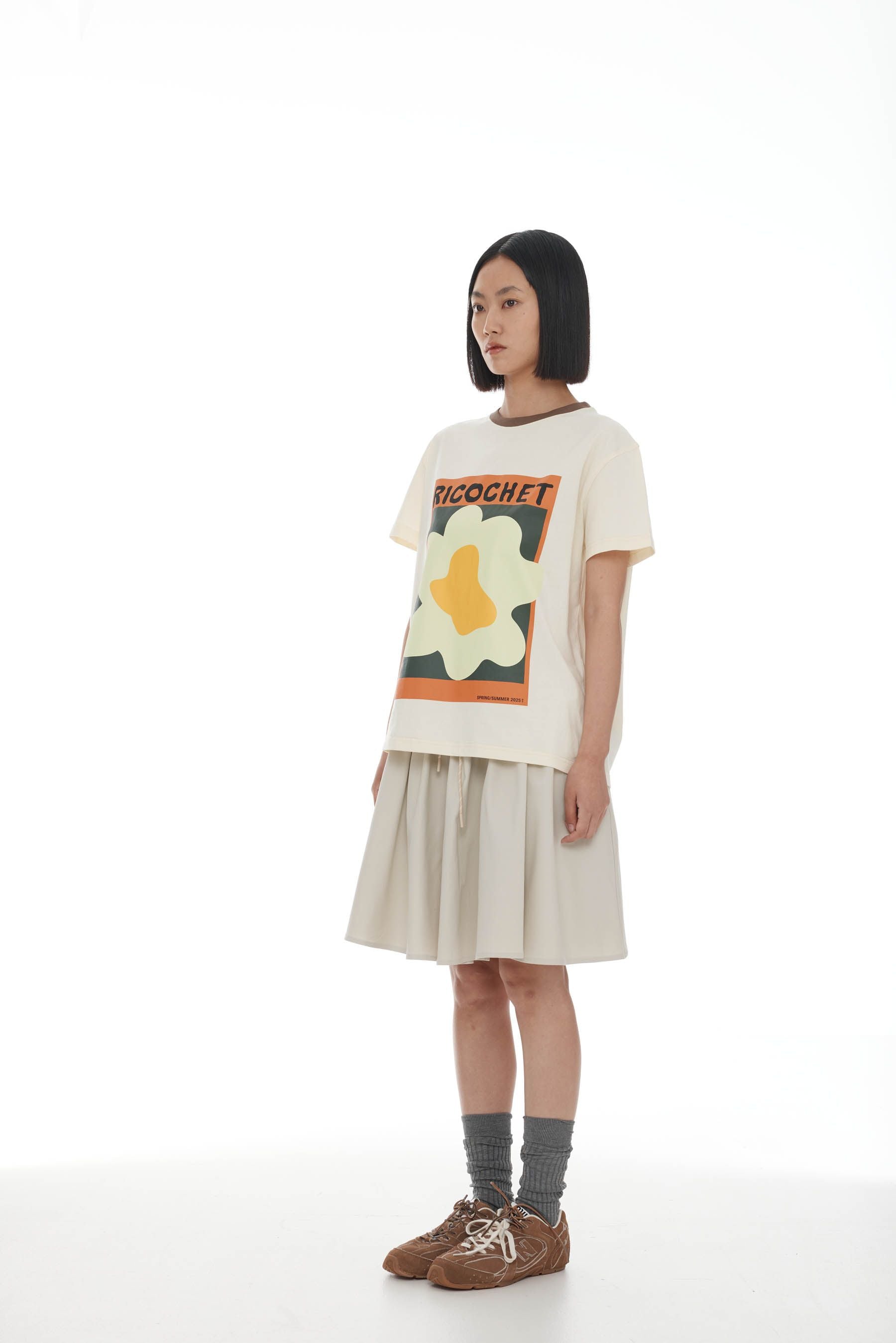 Ricochet Aiden Tee - Ivory + Mint