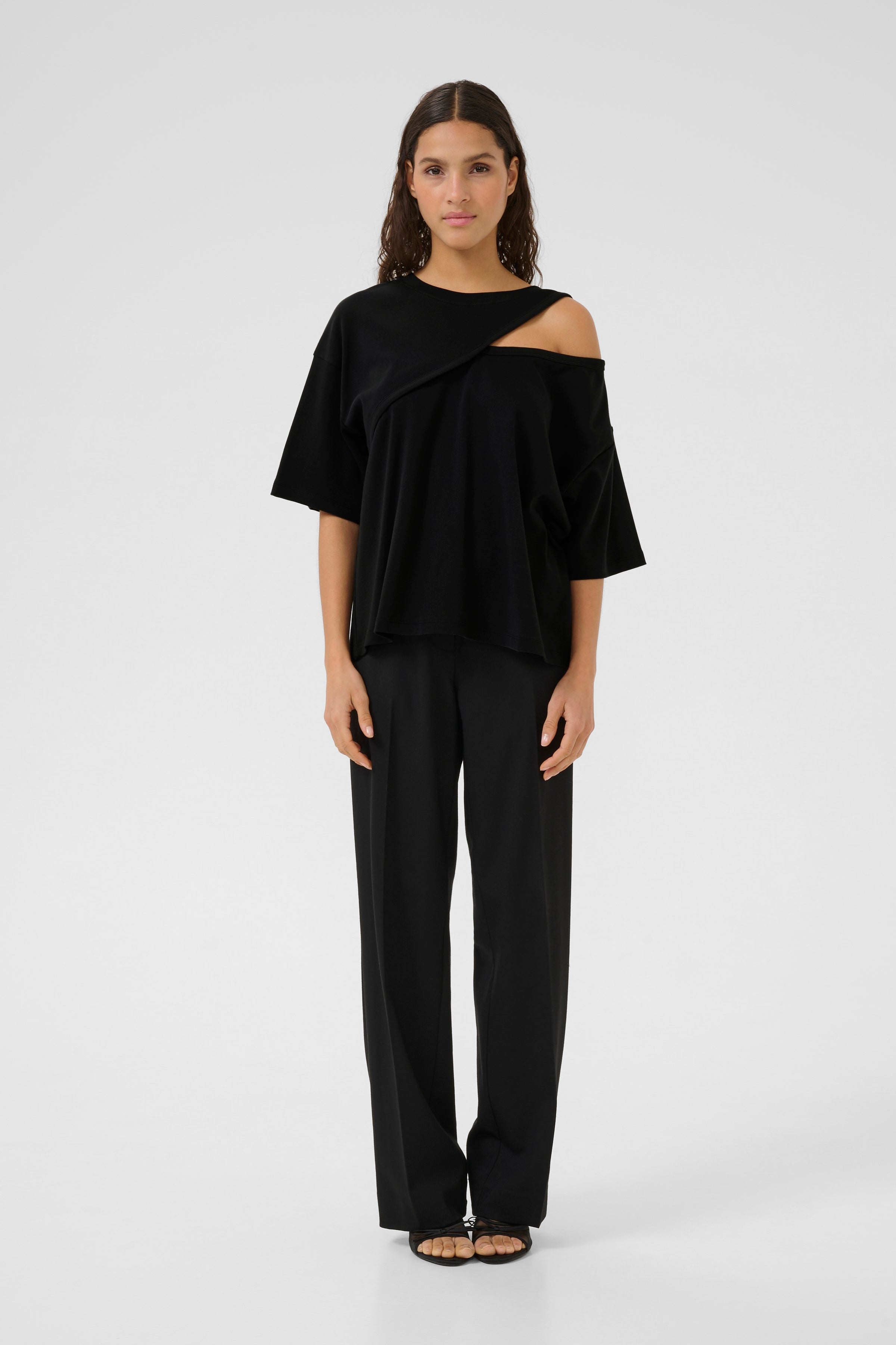 Renee Hole Tee - Black