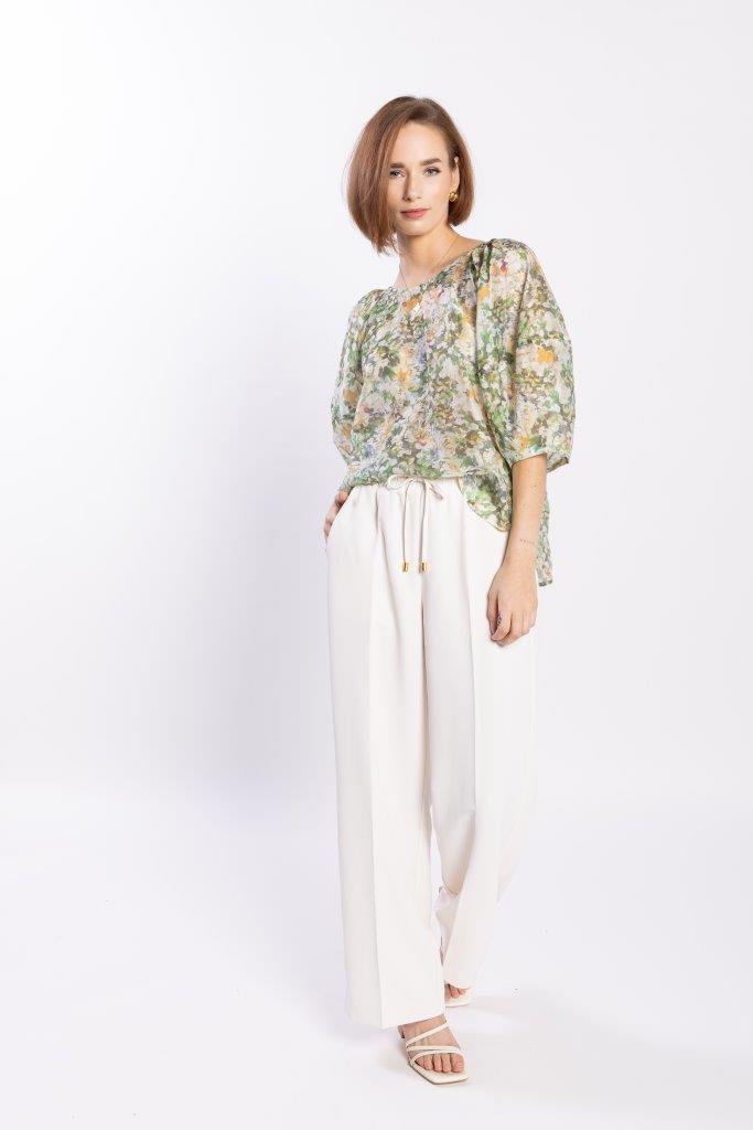 Loughlin Compass Blouse - Green Meadow