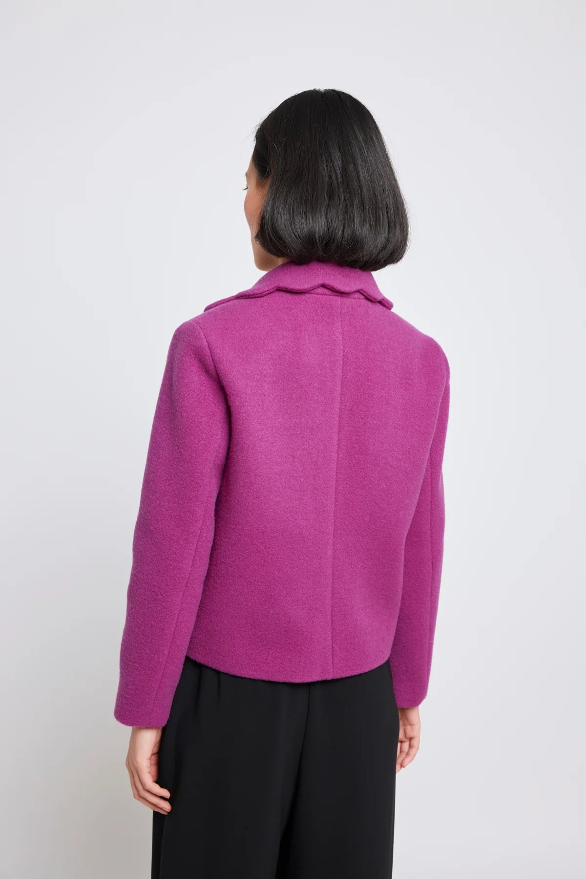 Twenty Seven Names Purple Scalloped Blazer