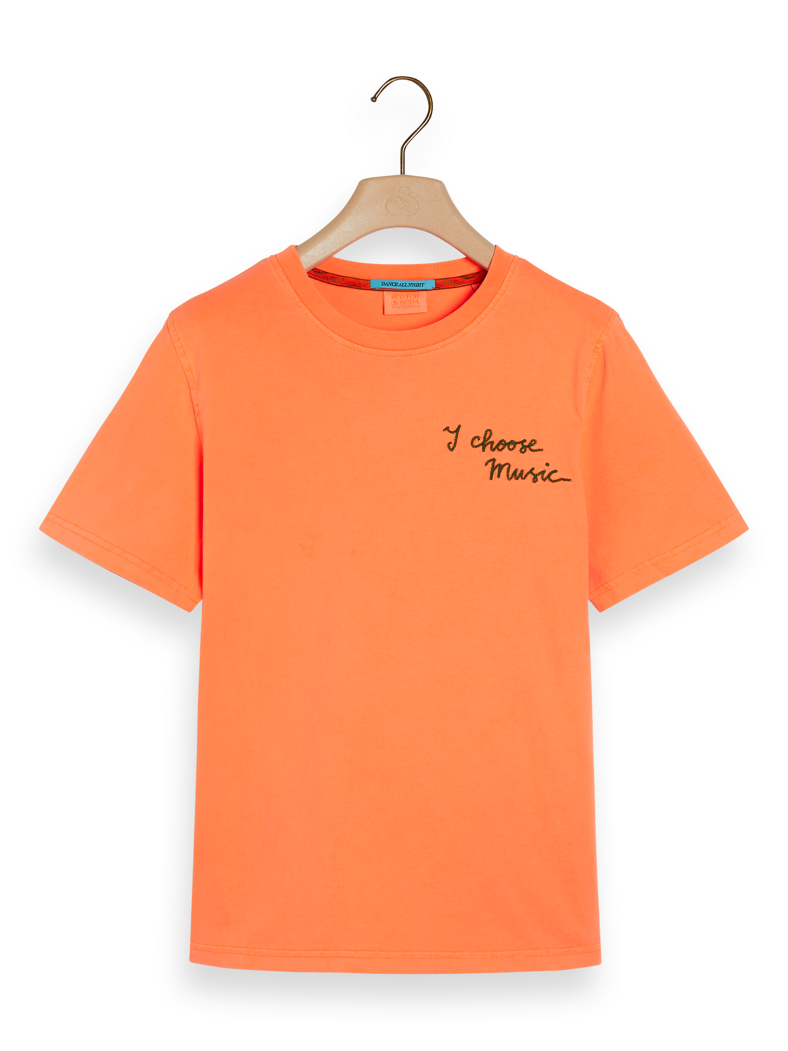 Scotch & Soda Washed T-Shirt - Neon Orange