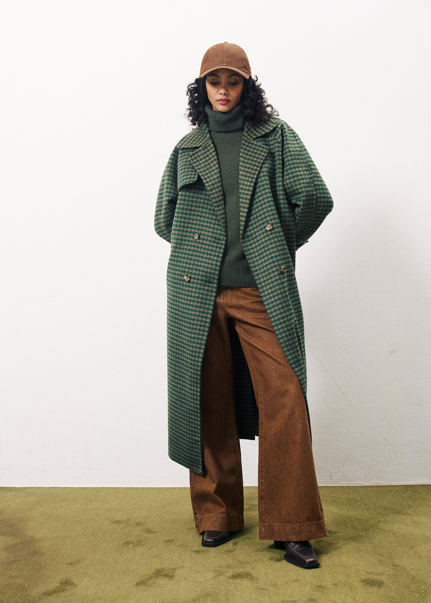 FRNCH Adelphia Coat - Vert Forest