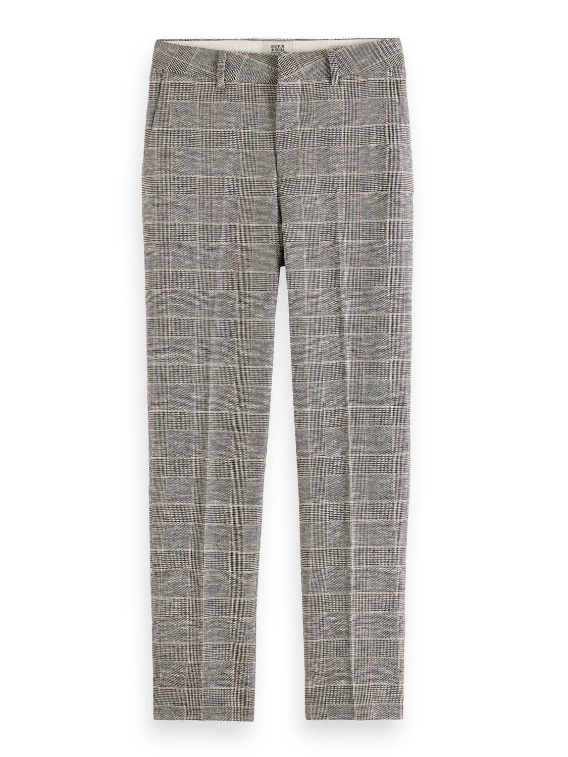 Scotch & Soda Lowry Mid Rise Slim Prince Of Wales Pant