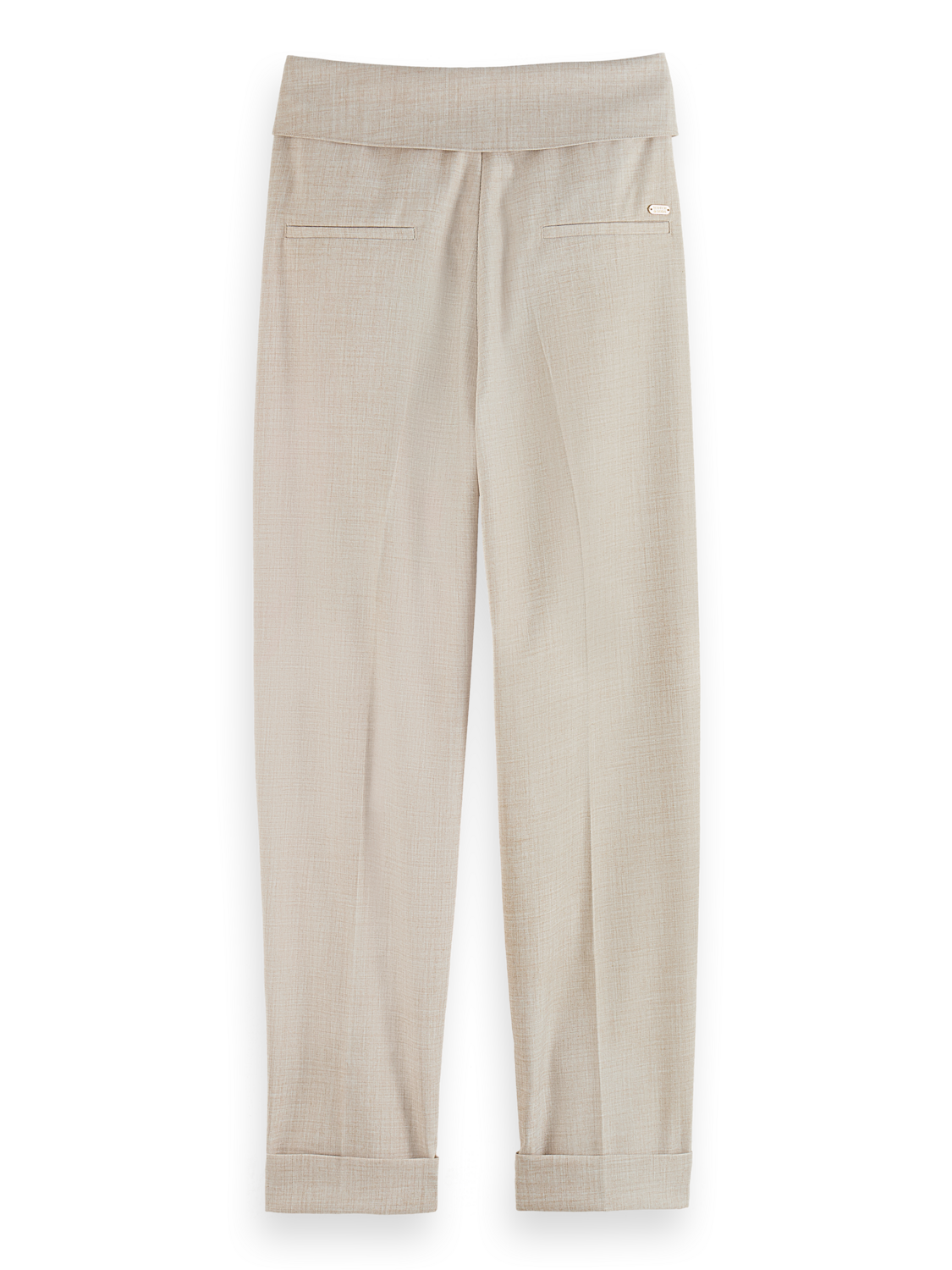 Scotch & Soda Lily high-rise tailored trousers- Soft Ice Melange