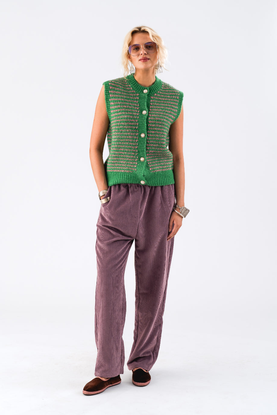 Lollys Laundry Nynne Vest - Green