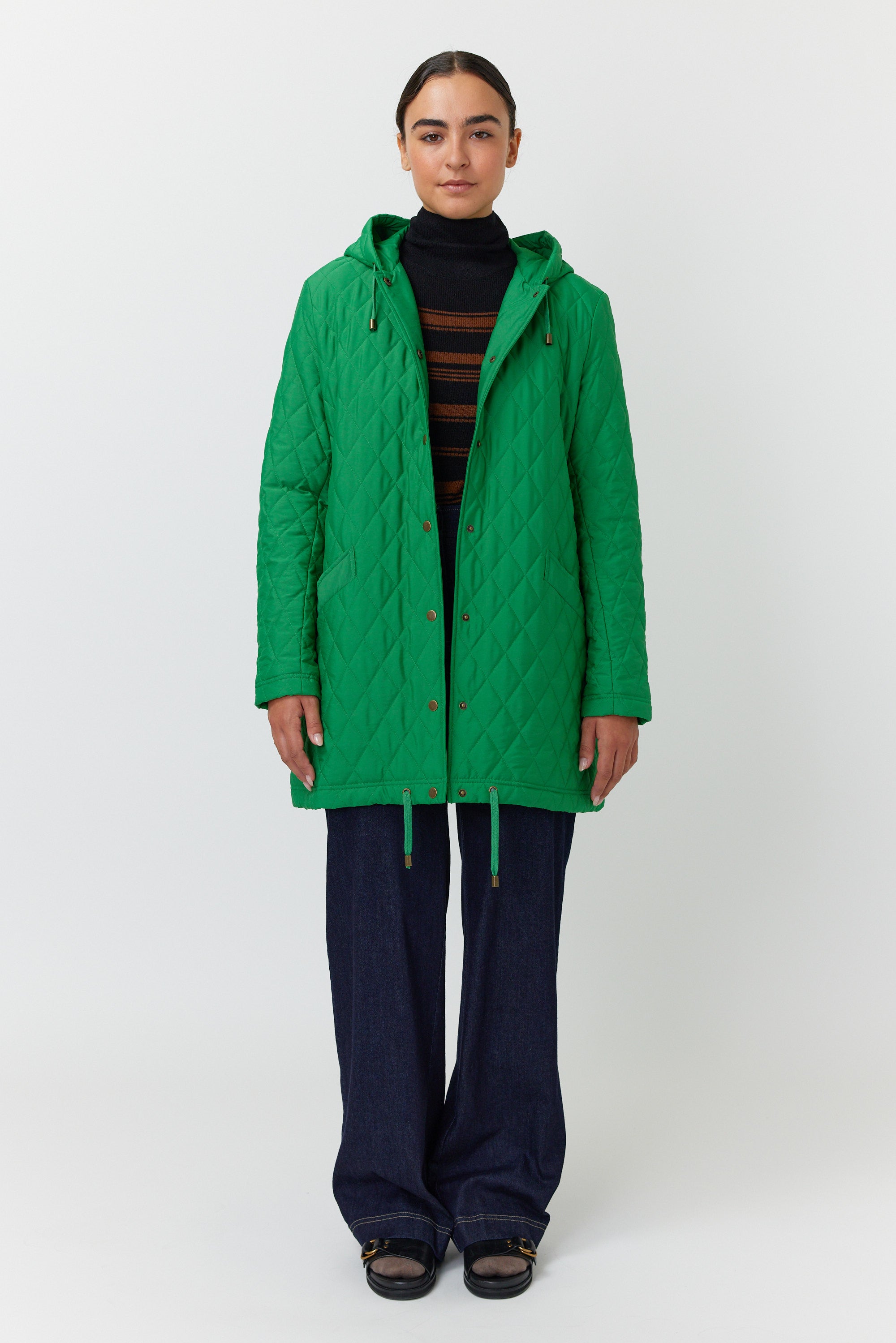 Sylvester Quilted Parka - Green