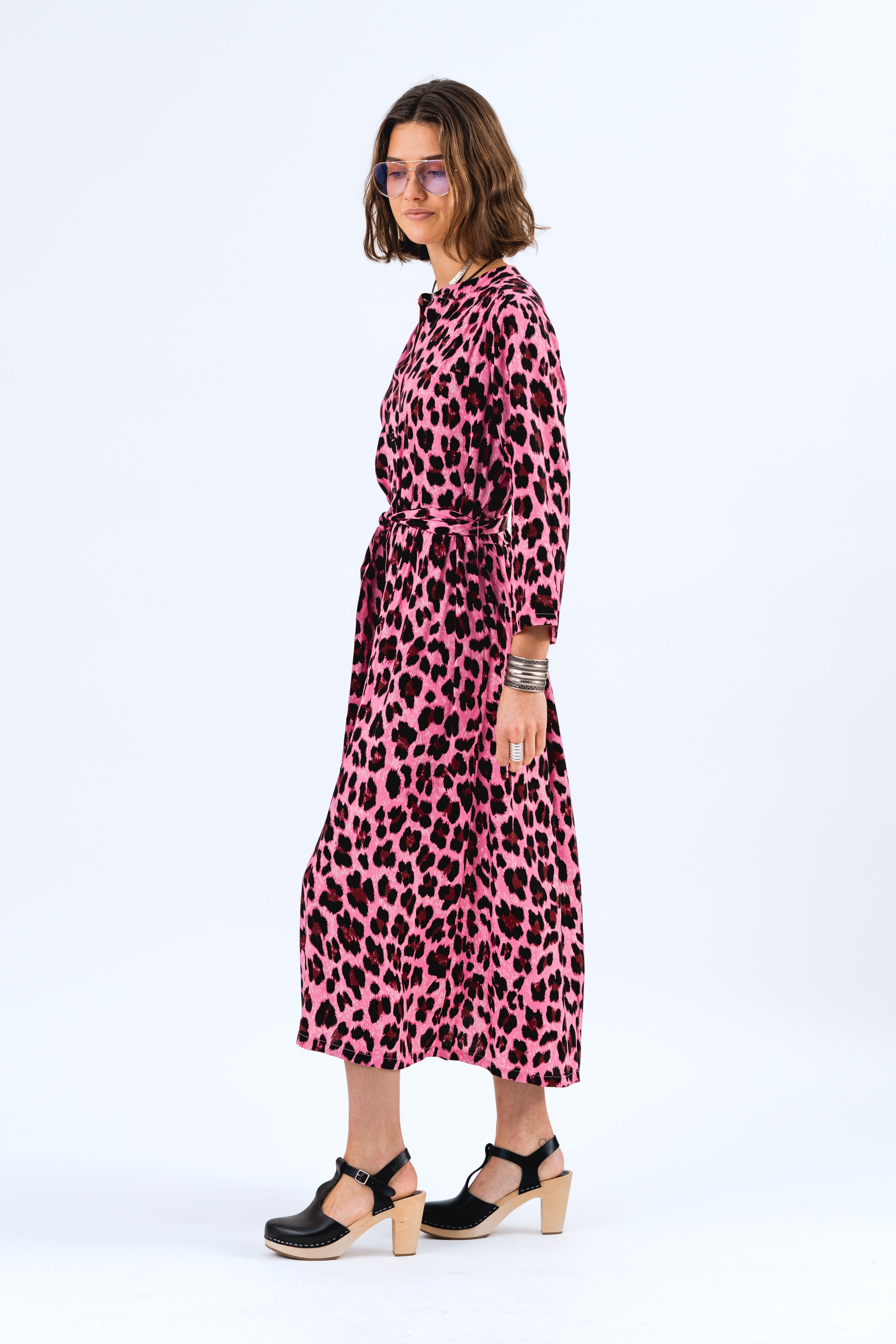 Lollys Laundry Harper Maxi Dress - Neon Pink