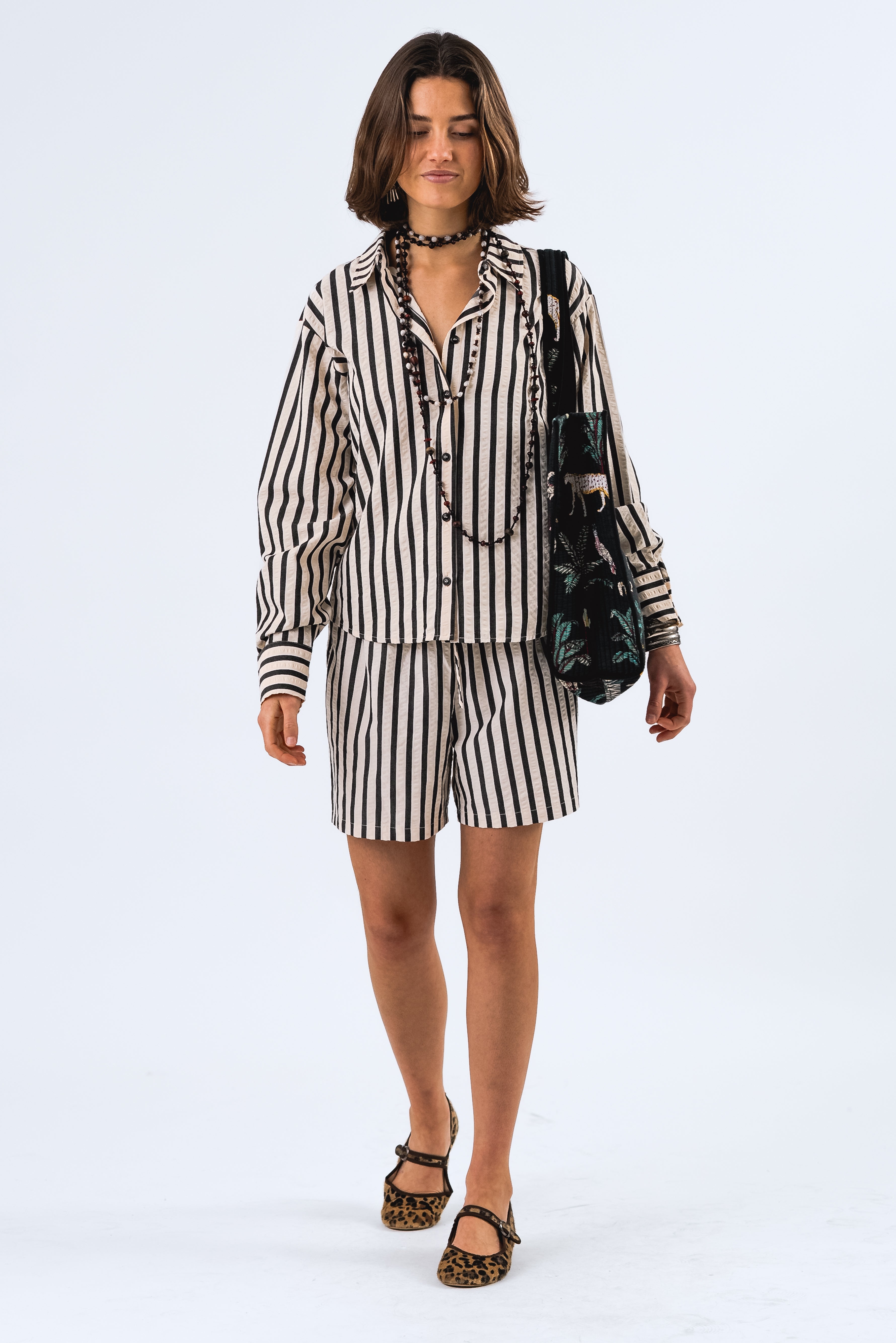 Lollys Laundry Bleeker Shirt - Black/White