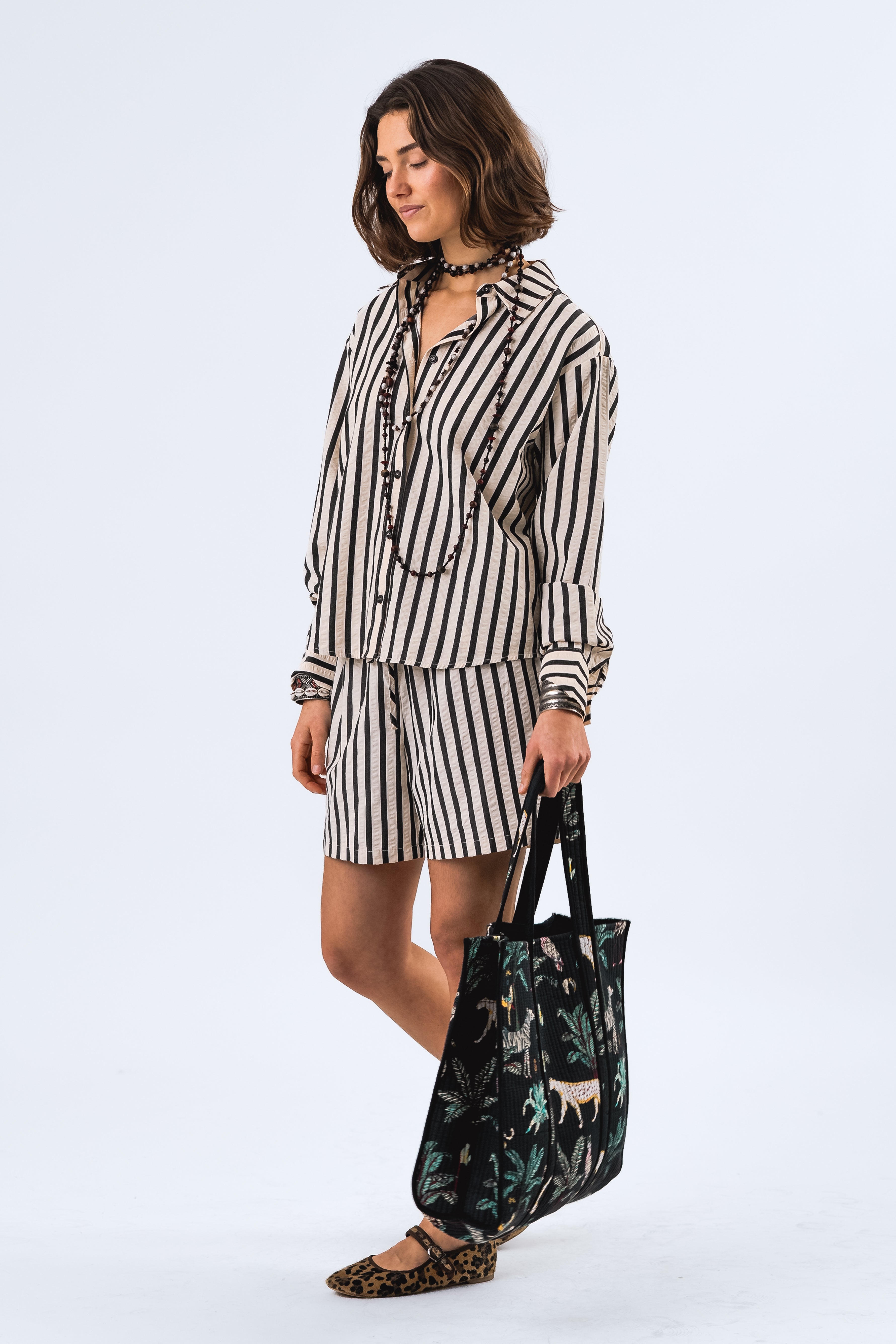 Lollys Laundry Bleeker Shirt - Black/White