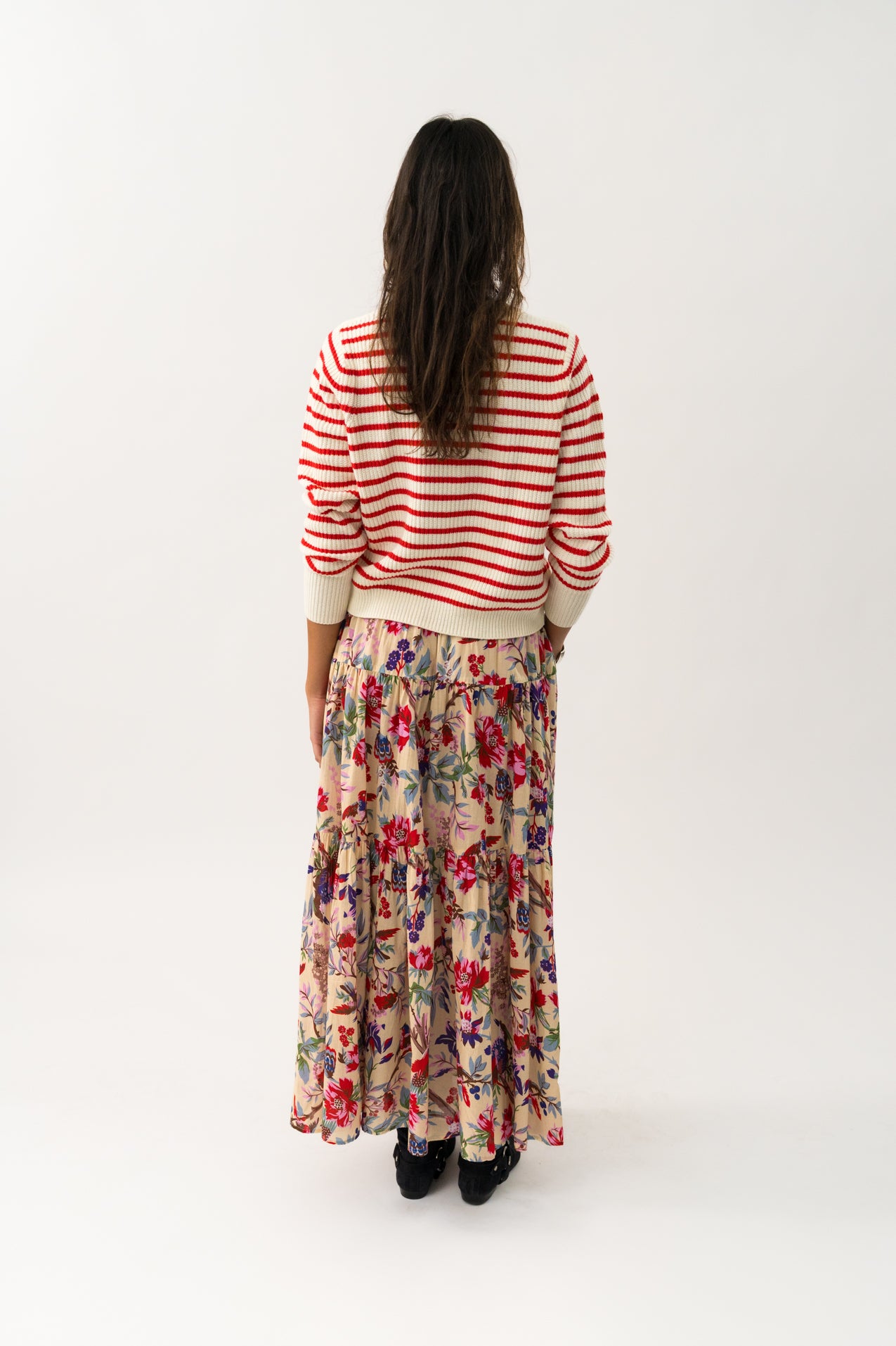 Sunset Maxi Skirt - Flower Print
