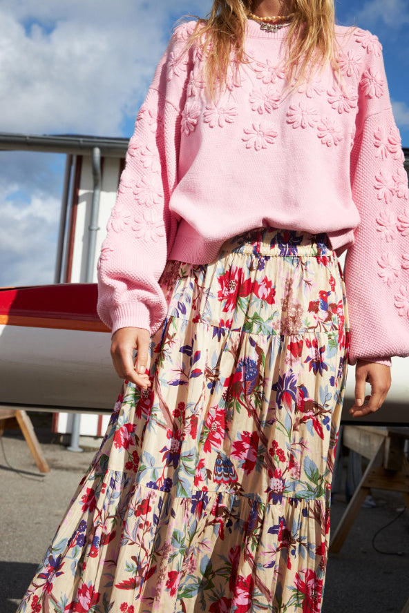 Sunset Maxi Skirt - Flower Print