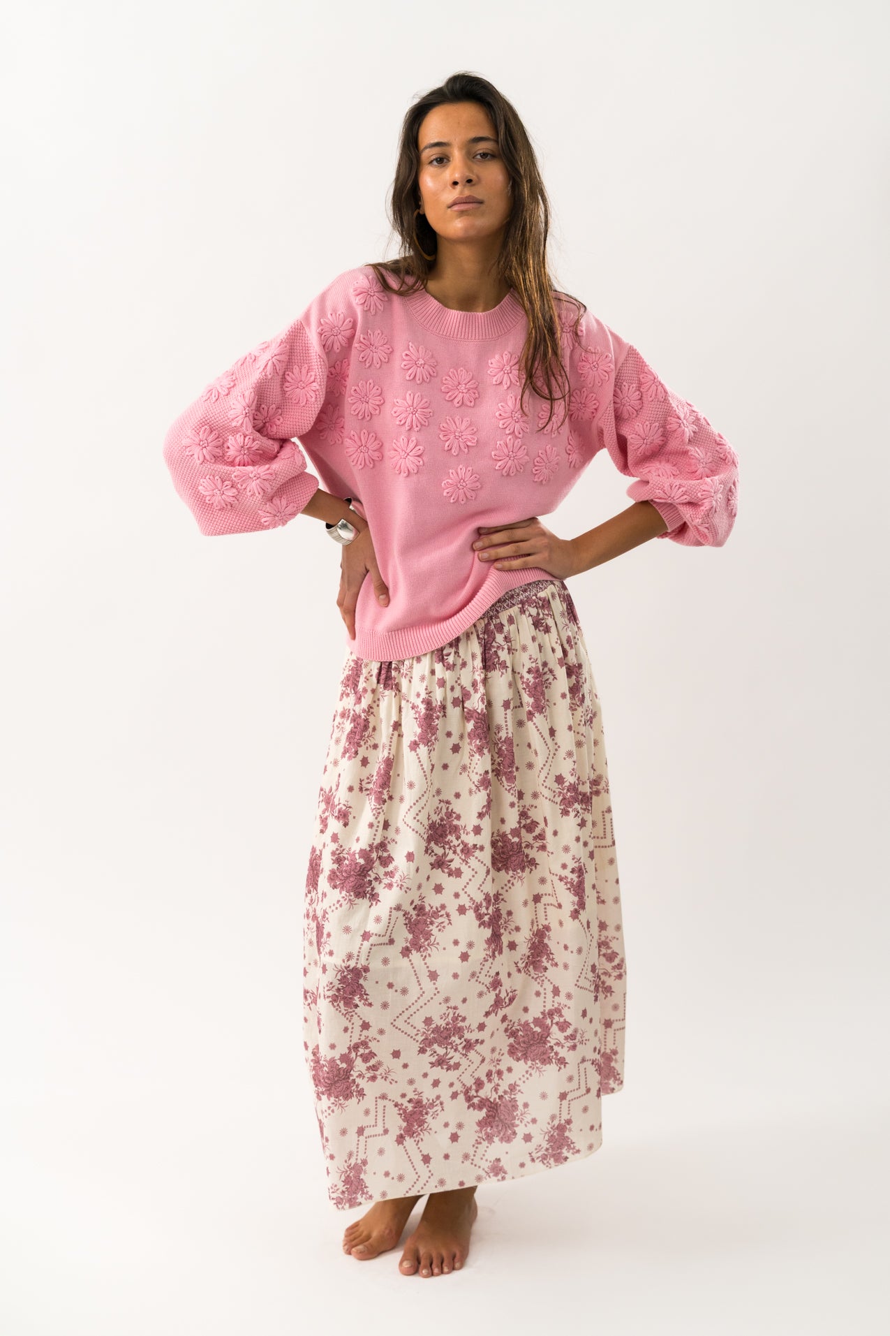 Musa Knit Jumper - Neon Pink