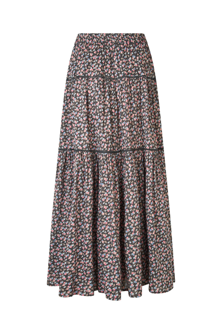 Sunset Maxi Skirt - Washed Black