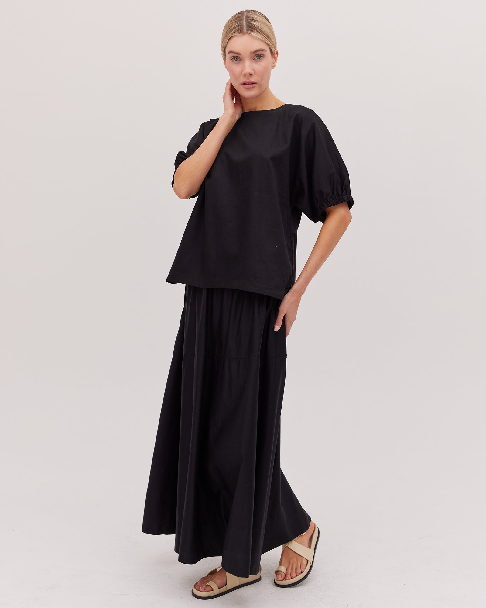 Cloth & Co The Maxi Skirt - Black