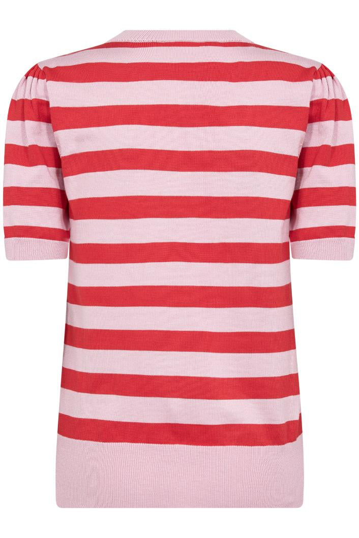 Mila Top – Pink & Red Stripe