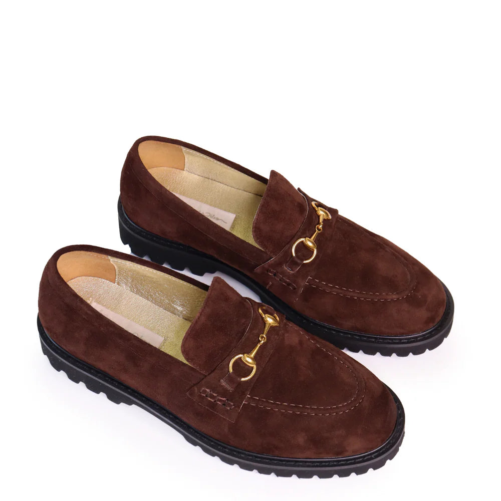 Shandre Loafer - Chocolate Suede
