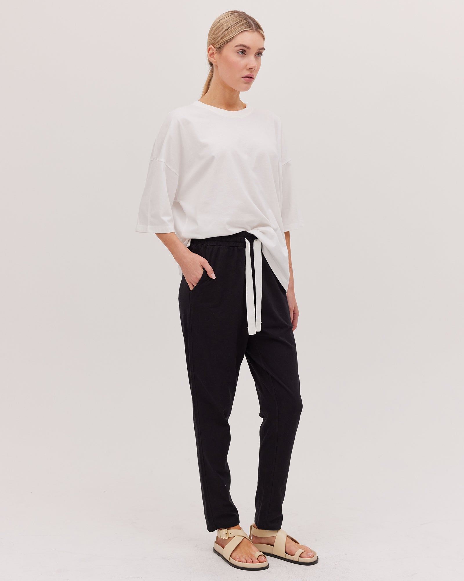 Cloth & Co The Jersey Lounge Pant - Black