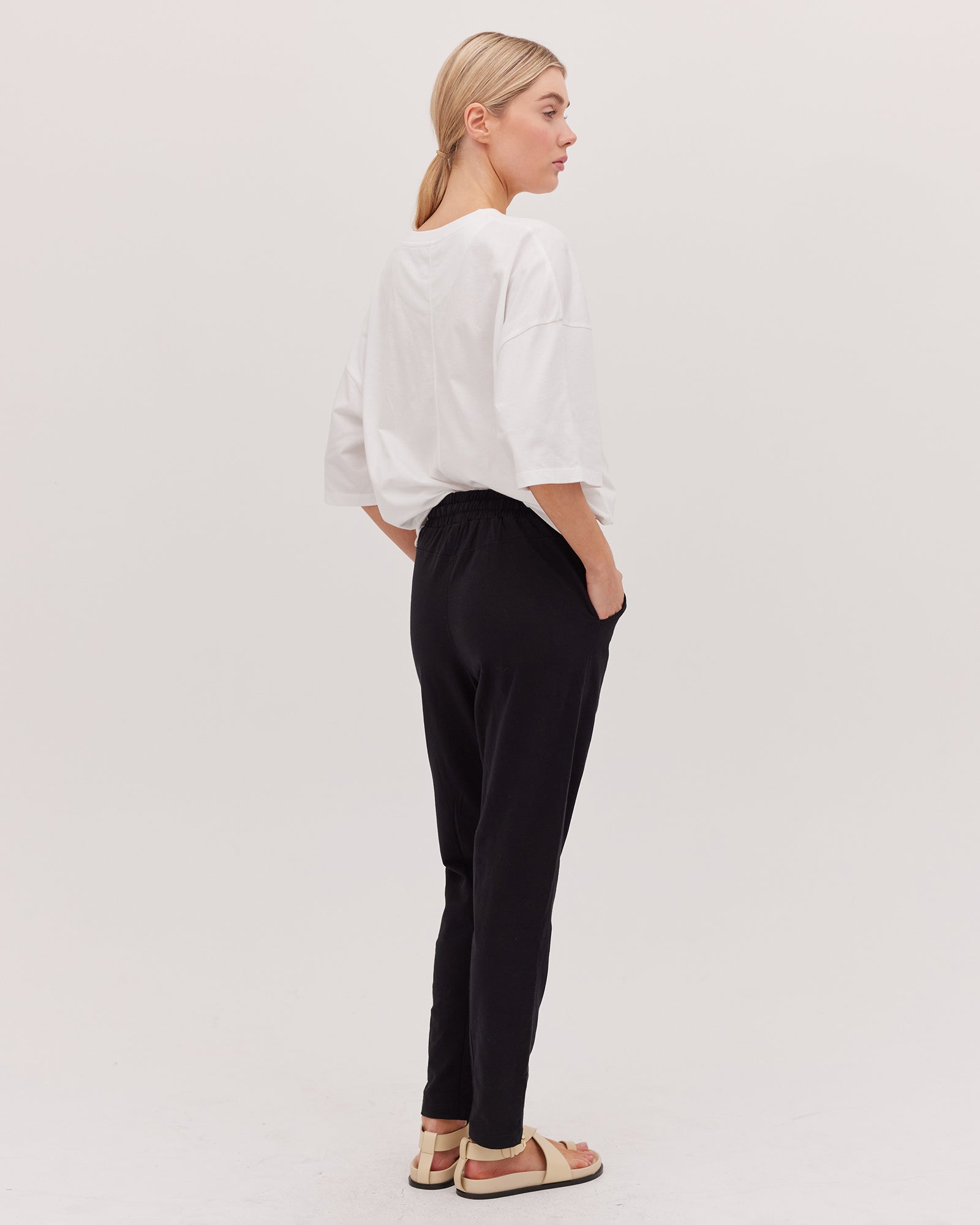 Cloth & Co The Jersey Lounge Pant - Black