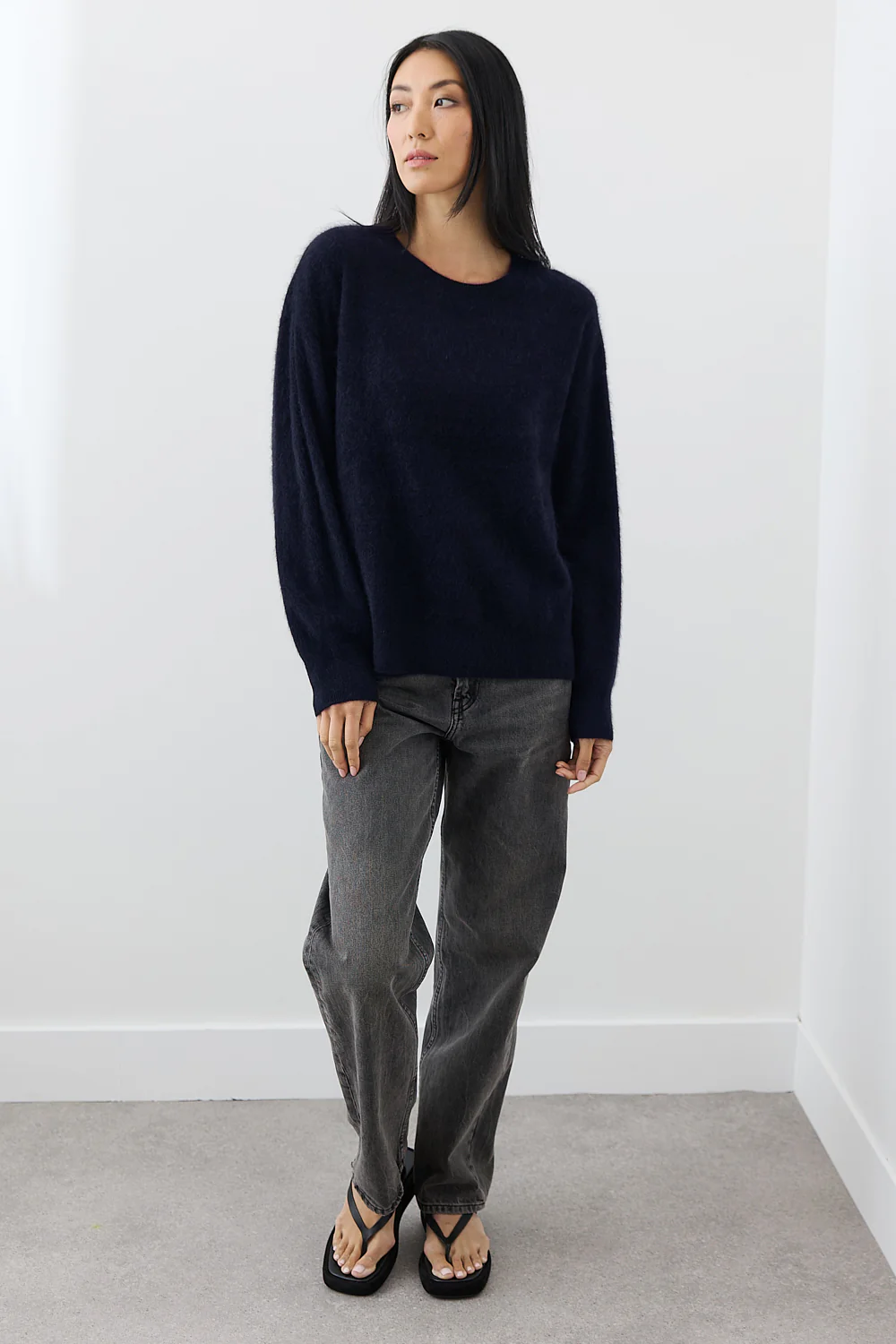 Mia Fratino Cashmere Cyra Sweater - Midnight