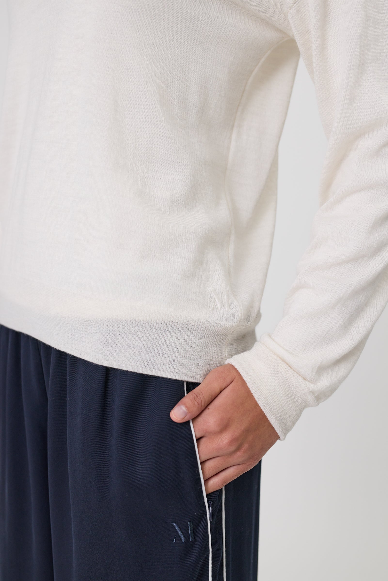 Marlow Alto Merino V-Neck - Ecru