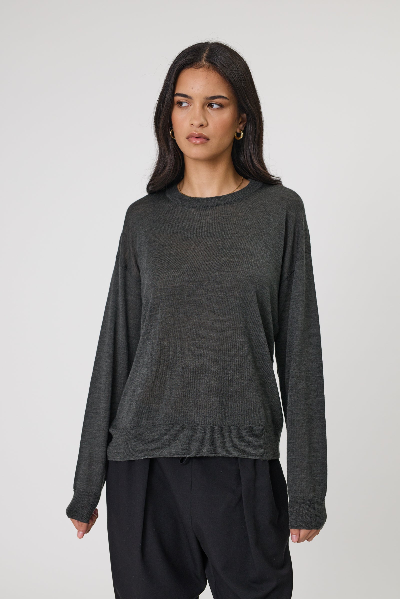 Marlow Alto Merino V-Neck - Moss