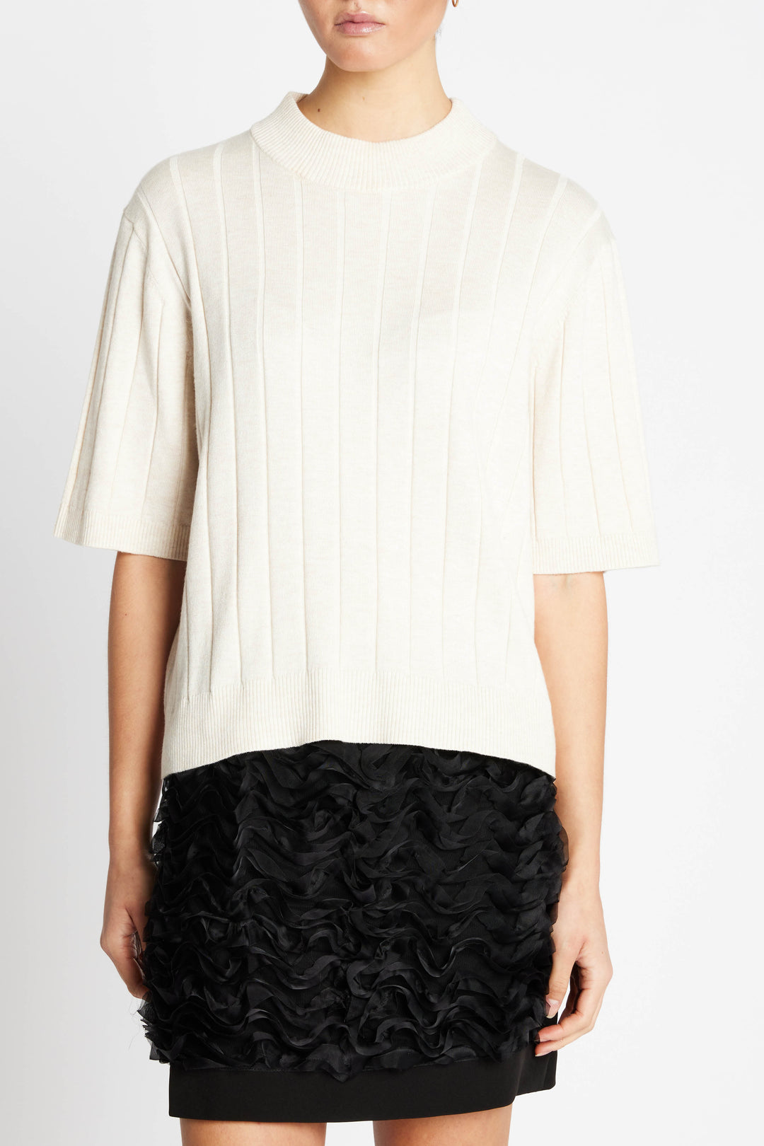 Bruuns Bazaar Glady Knit - Cream Melange