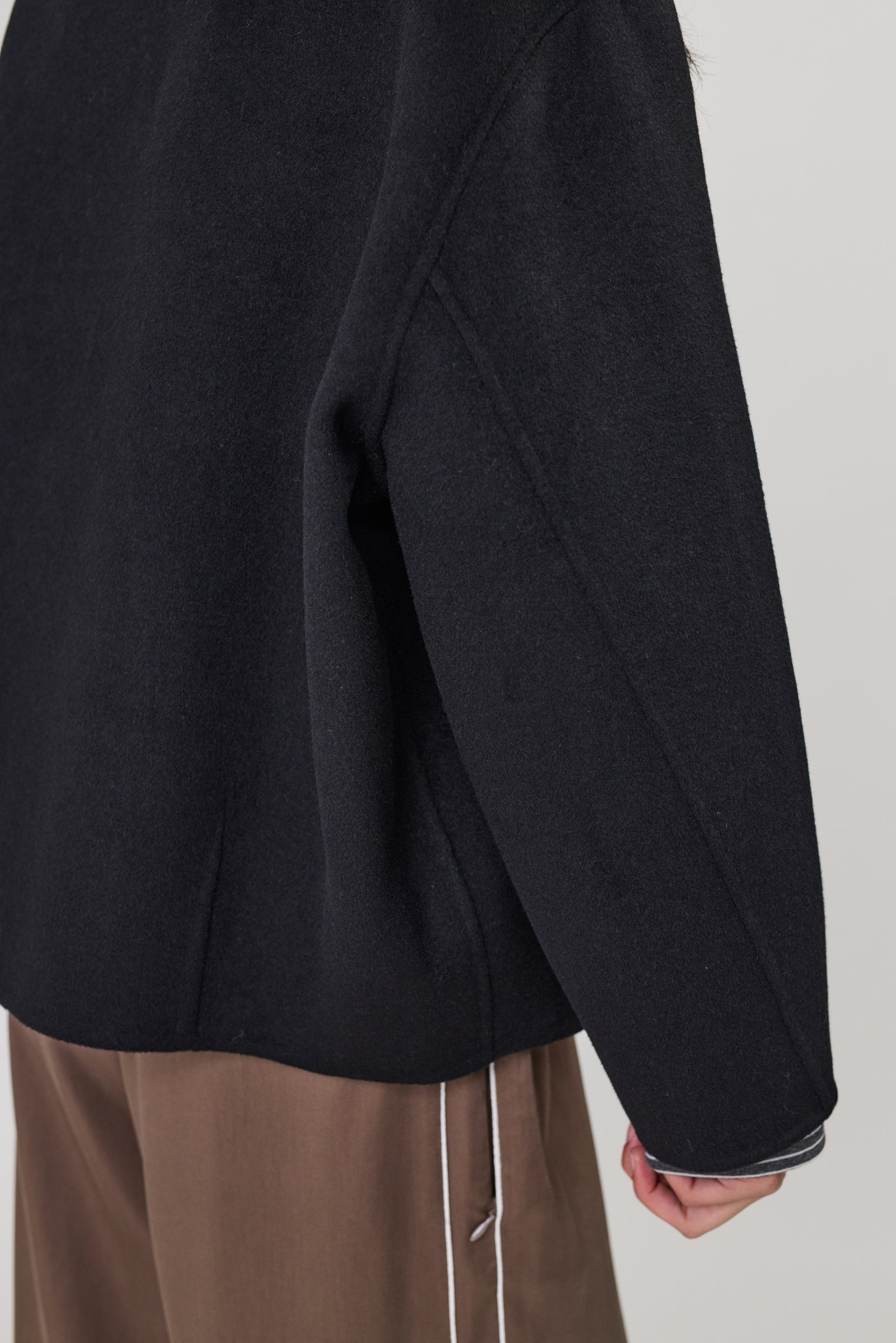 Marlow Annex Wool Bomber - Black