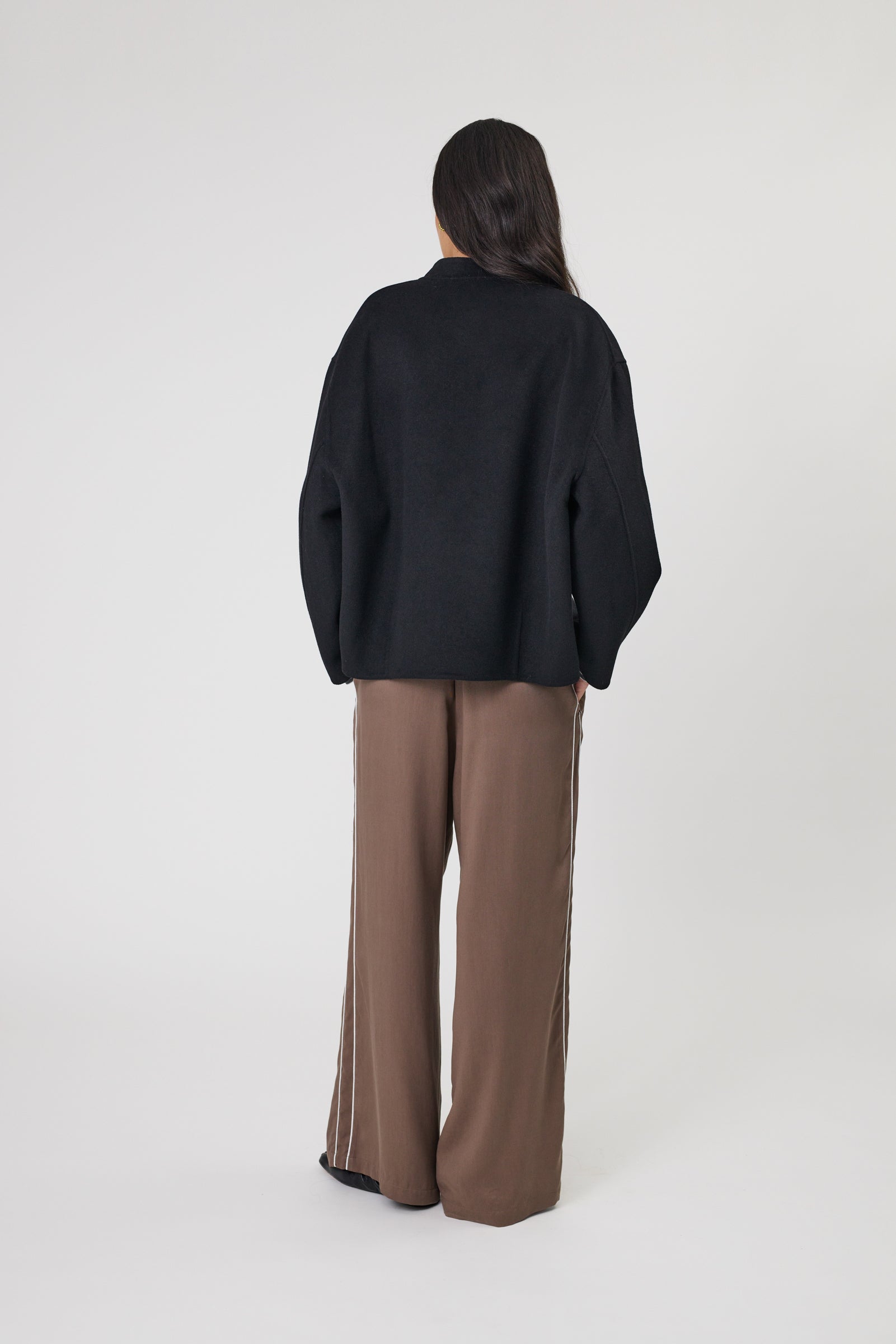 Marlow Annex Wool Bomber - Black