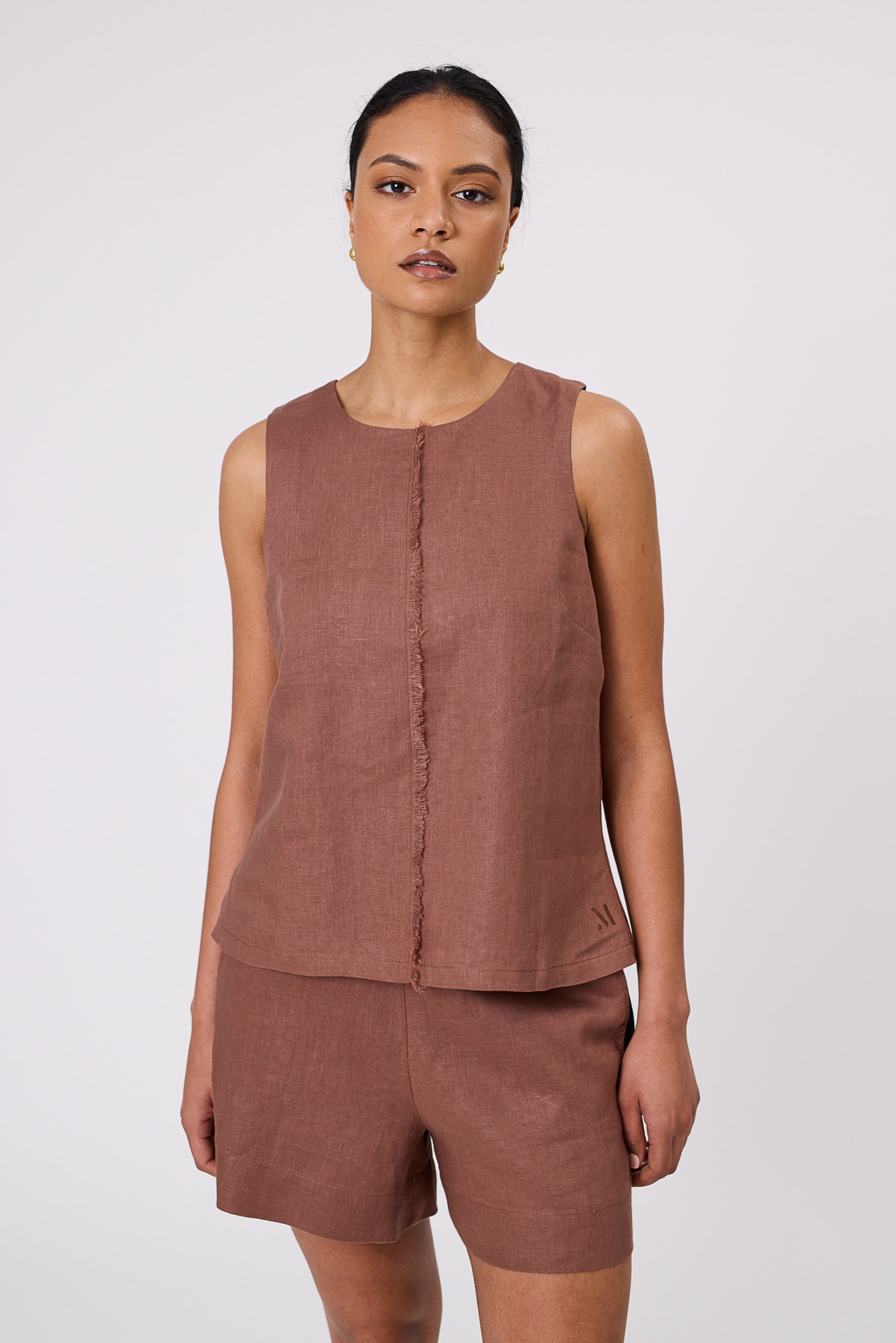 Marlow Barcelona Top - Burnt Umber