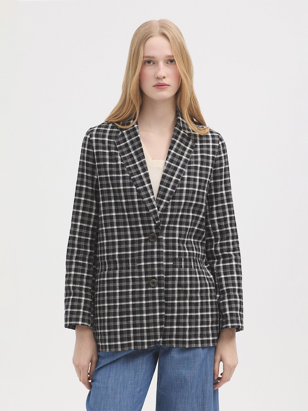 Nice Things Checked Pacific Blazer