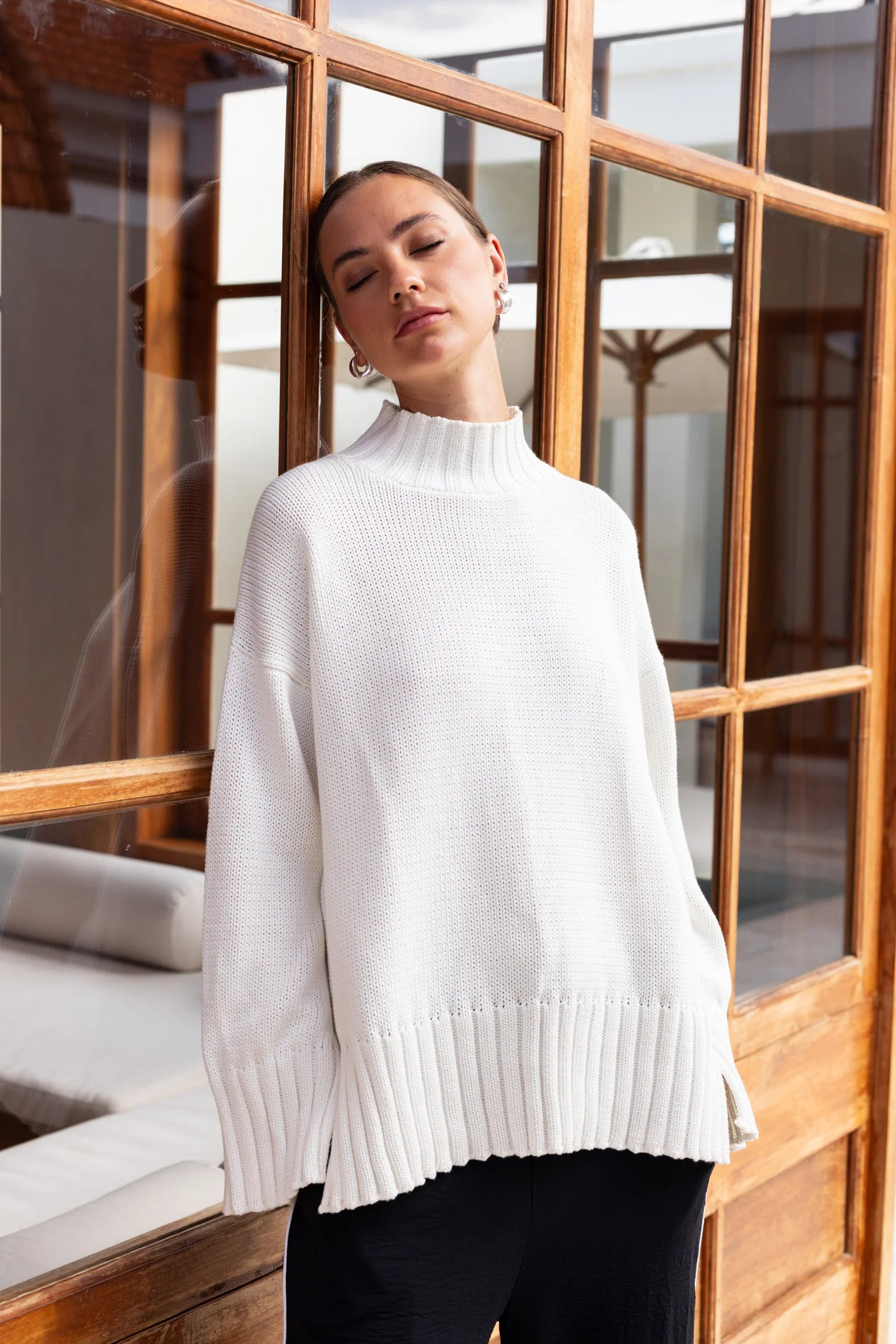 Blak Bring it Back Jumper - White