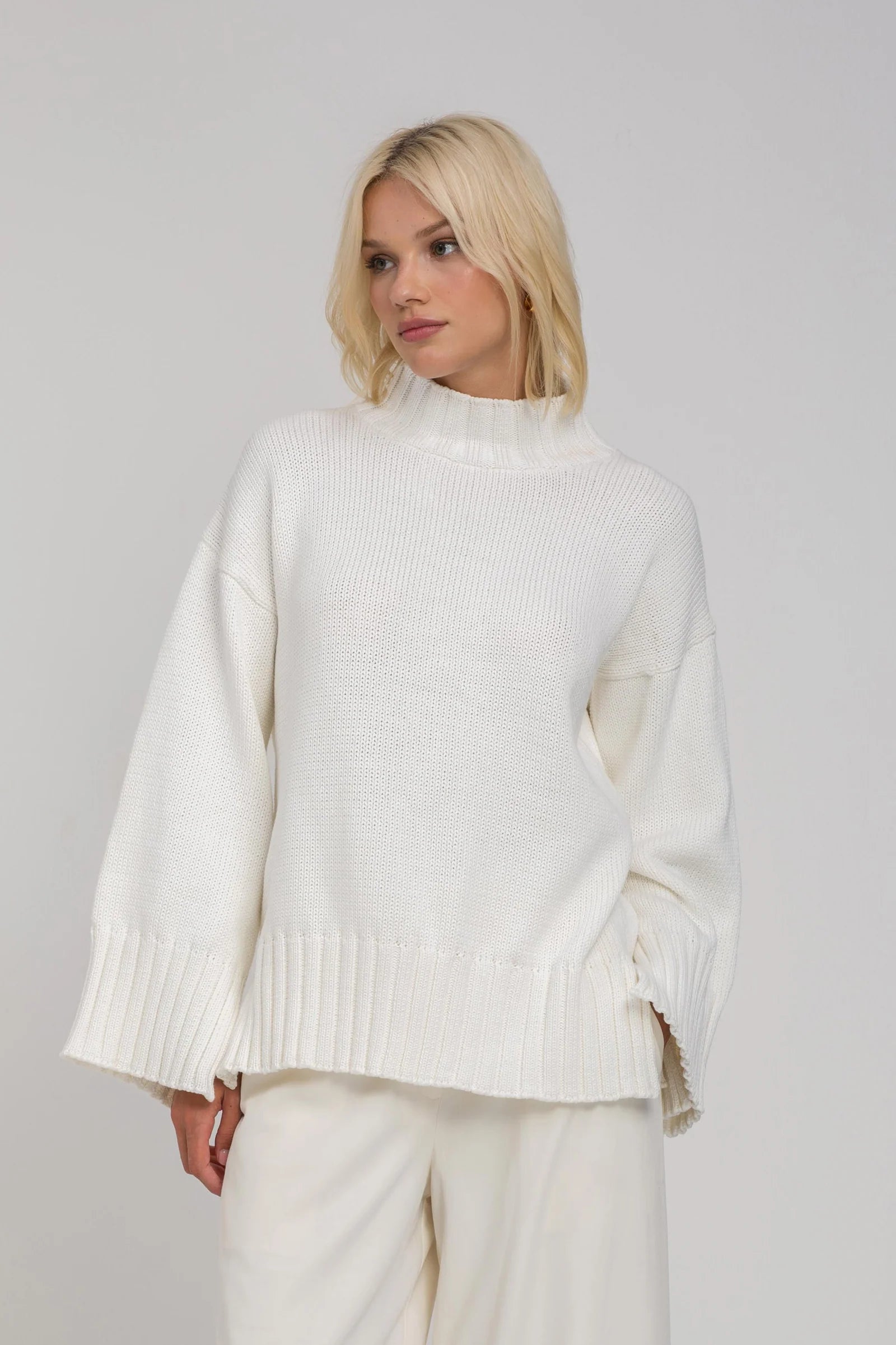 Blak Bring it Back Jumper - White