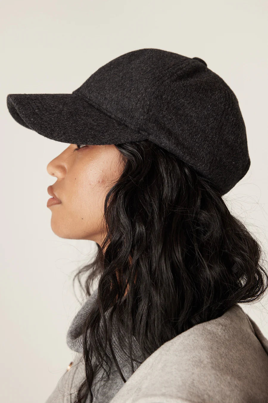 Cable Wool Cap - Charcoal