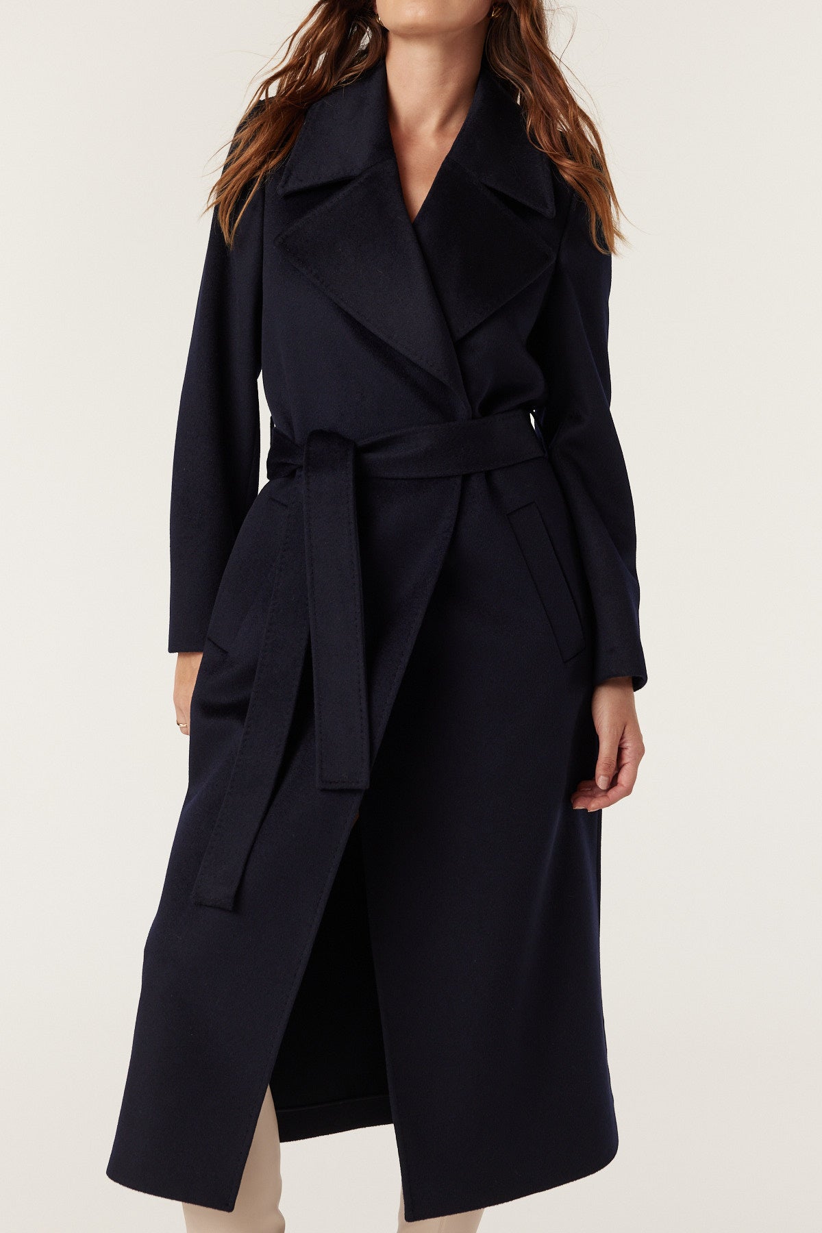 Cable Evans Coat - Navy